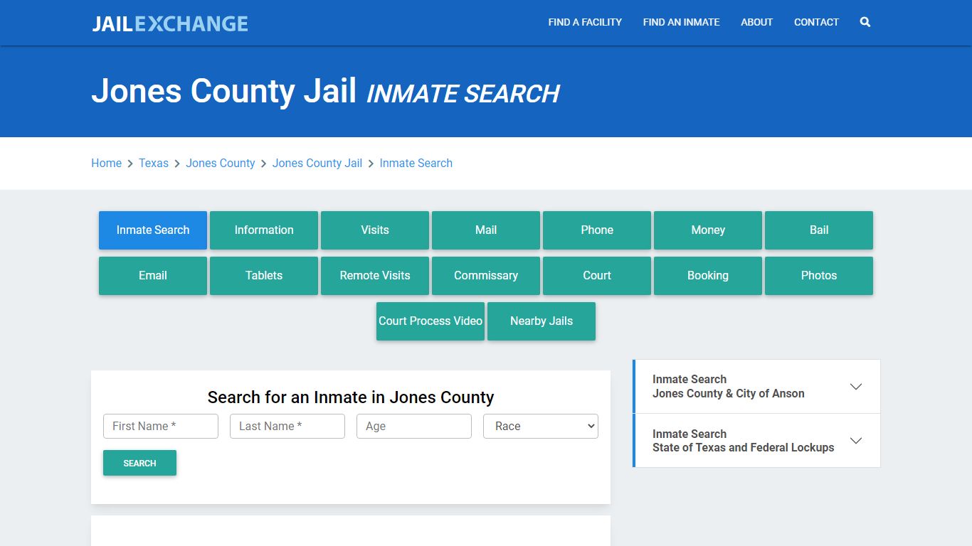 Jones County Jail, TX Inmate Search: Roster & Mugshots